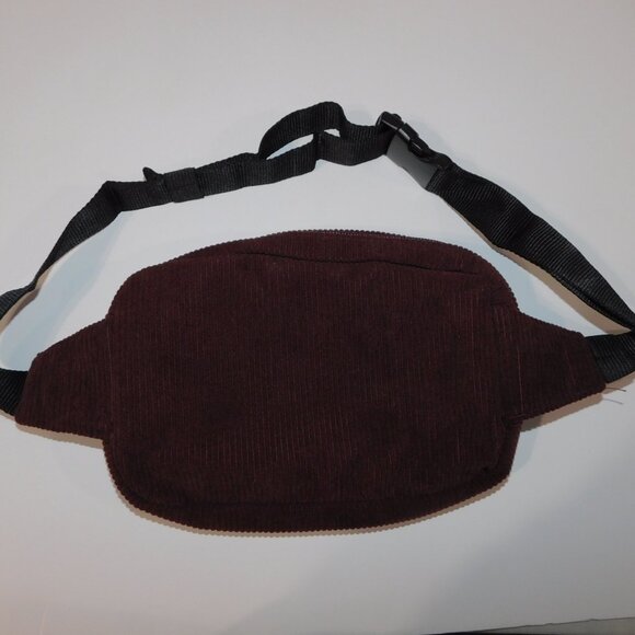 Justin Bieber X Tim Hortons Tim Biebs Brown Corduroy Fanny Pack/ Bum Belt Bag - Picture 4 of 7